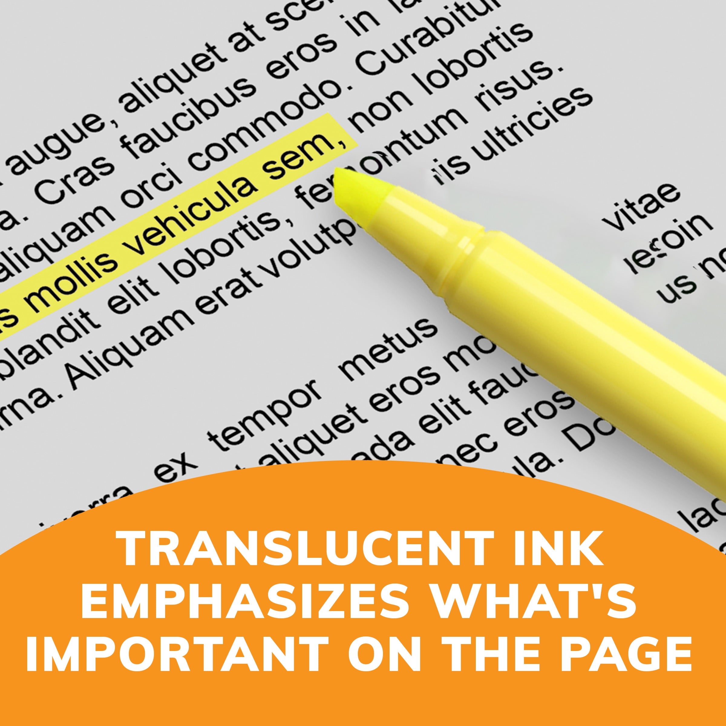 BIC Brite Liner Highlighters, Assorted Fluorescent Colors, 5 + 1 Pack of Highlighters